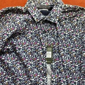 XL slim fit long sleeve button down